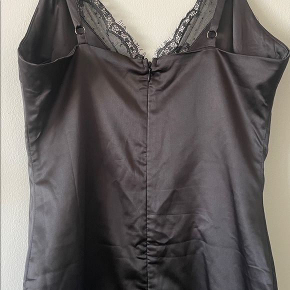 Oh Polly Black Satin Dress UK 8-SMALL - Picture 11 of 11